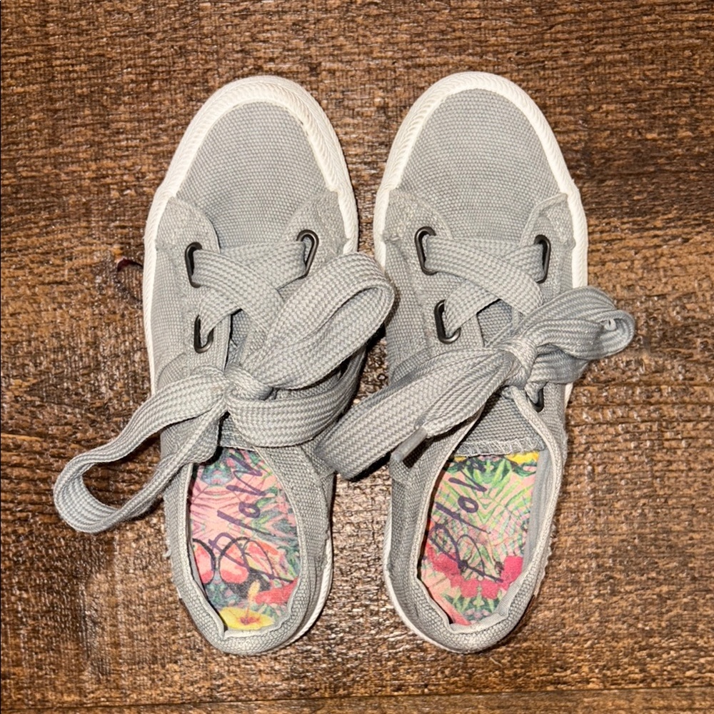 Blowfish Gray Canvas Sneakers